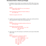 Metrics 5 Mastery Worksheets  With Answers  Cmkt 100 Principles Intended For Markup And Discount Worksheet