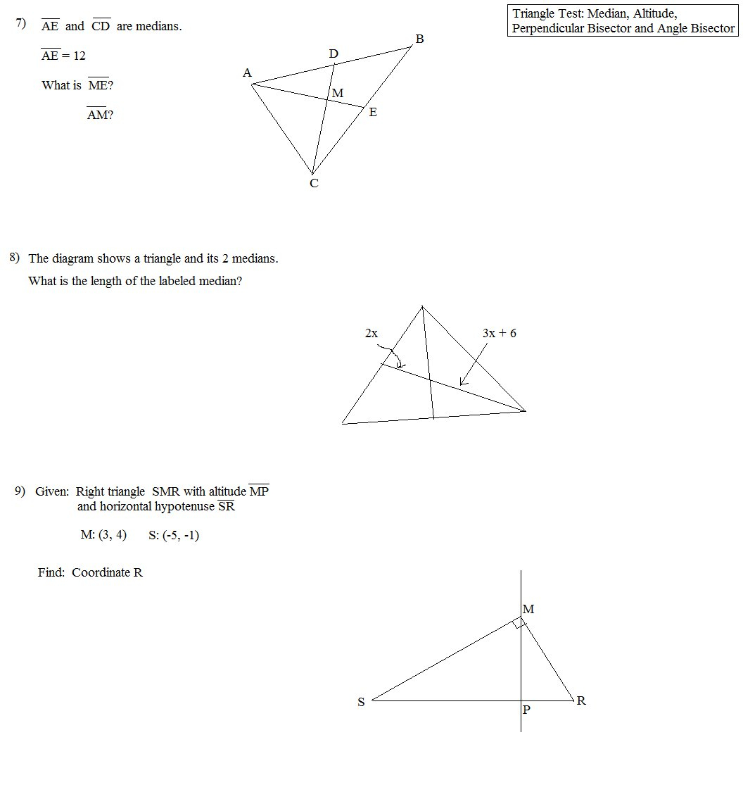 Mfas C Medians And Centroids Worksheet Answers Simple Angles In Medians And Centroids Worksheet Answers