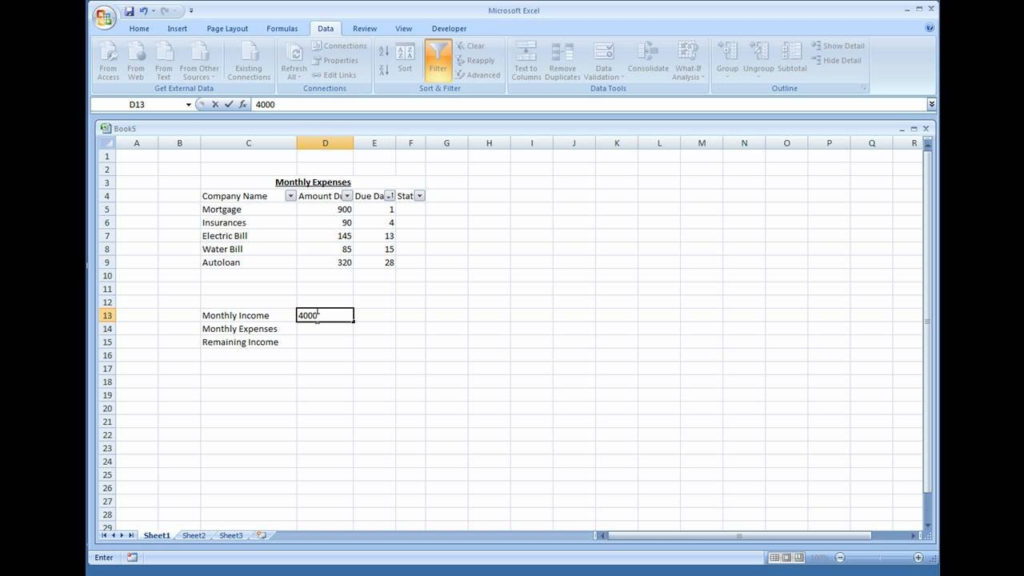 How Do I Create A Simple Excel Spreadsheet