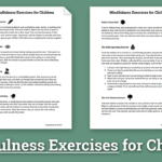 Mindfulness Activities For Children Worksheet  Therapist Aid Intended For Meditation Worksheet Pdf