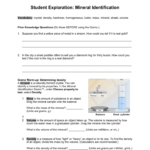 Mineral Identification With Regard To Mineral Identification Worksheet