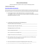 Mitosis Webquest As Well As Cells Alive Cell Cycle Worksheet Answers