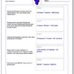 Mixed Multiplication And Division Word Problems Along With Problem And Solution Worksheets