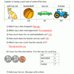 Money Worksheets For First Grade Within Owning A Car Math Worksheet Version 1 Answers