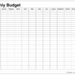 Monthly Budget Planner Printable Worksheet  Example Of Budget Format For Monthly Budget Planner Worksheet