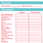 Monthly Budget Worksheet  Free Printable  Viva Veltoro Throughout Budgets For Dummies Worksheets