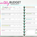Monthly Budget Worksheet  Printable Planner Inserts  Pdf Download   Budget Finance  Expense Income Saving Money As Well As Monthly Budget Worksheet Printable