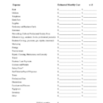 Monthly Business Expense Worksheet   Demir.iso Consulting.co In Divorce Spreadsheet