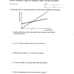 Motion Extra Practice  Extrapdfphysics Position Vs Time Velocity For Motion Graphs Worksheet