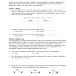 Motion In One Direction Part 1 Along With Motion In One Dimension Worksheet Answers