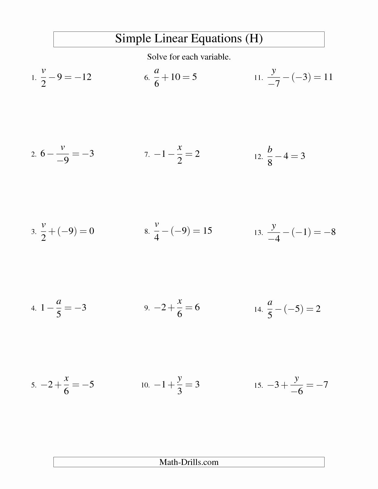Multi Step Equations Worksheet Variables On Both Sides  Newatvs Along With Multi Step Equations Worksheet