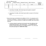 Multiple Allele Worksheet For Multiple Alleles Blood Type Worksheet Answers