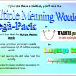 Multiple Meaning Words – Activities Worksheets Word Lists And And Multiple Meaning Words Worksheets 5Th Grade