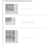 Multiplication Array Worksheets From The Teacher's Guide With Regard To Arrays And Multiplying By 10 And 100 Worksheet