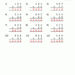 Multiplication Sheets 4Th Grade Inside Multiplying Two Digit Numbers Worksheet