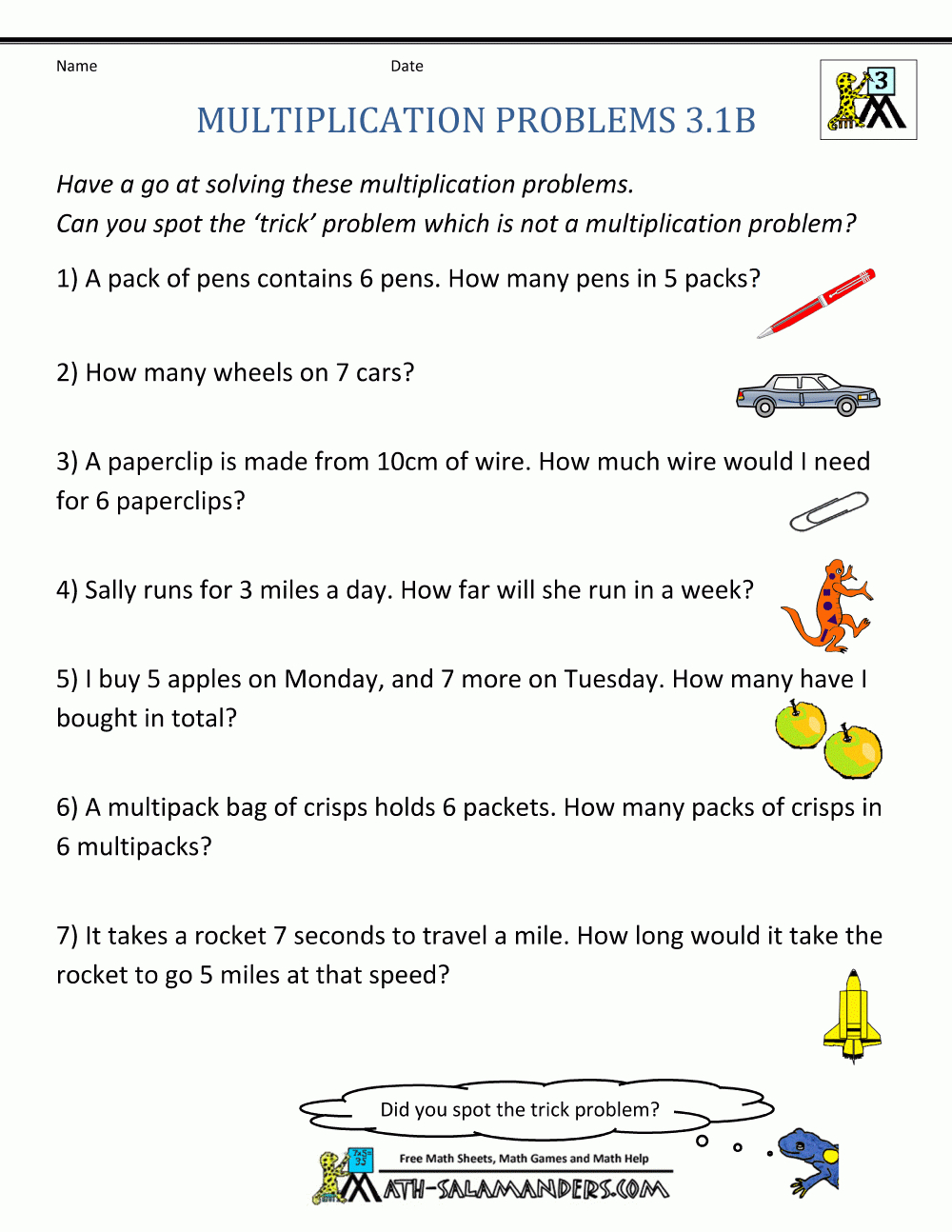 Multiplication Word Problem Worksheets 3Rd Grade With 4Th Grade Math Word Problems Worksheets Pdf