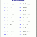 Multiplication Worksheets For Grade 3 Throughout 3 Times Table Worksheet