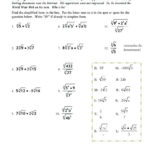 Multiply And Divide Rational Expressions Math Rational Expressions And Simplifying Radical Expressions Worksheet Answers
