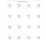 Multiplying 4Digit2Digit Numbers With Spaceseparated Along With Multiplying Two Digit Numbers Worksheet