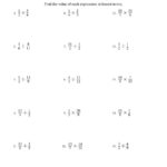 Multiplying And Dividing Fractions A Throughout Dividing Fractions Worksheet 6Th Grade
