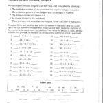 Multiplying And Dividing Integers Rule Math Accentuate The Negative As Well As Multiplying And Dividing Integers Worksheet 7Th Grade