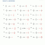 Multiplying Fractions With Regard To Integers Worksheets With Answers