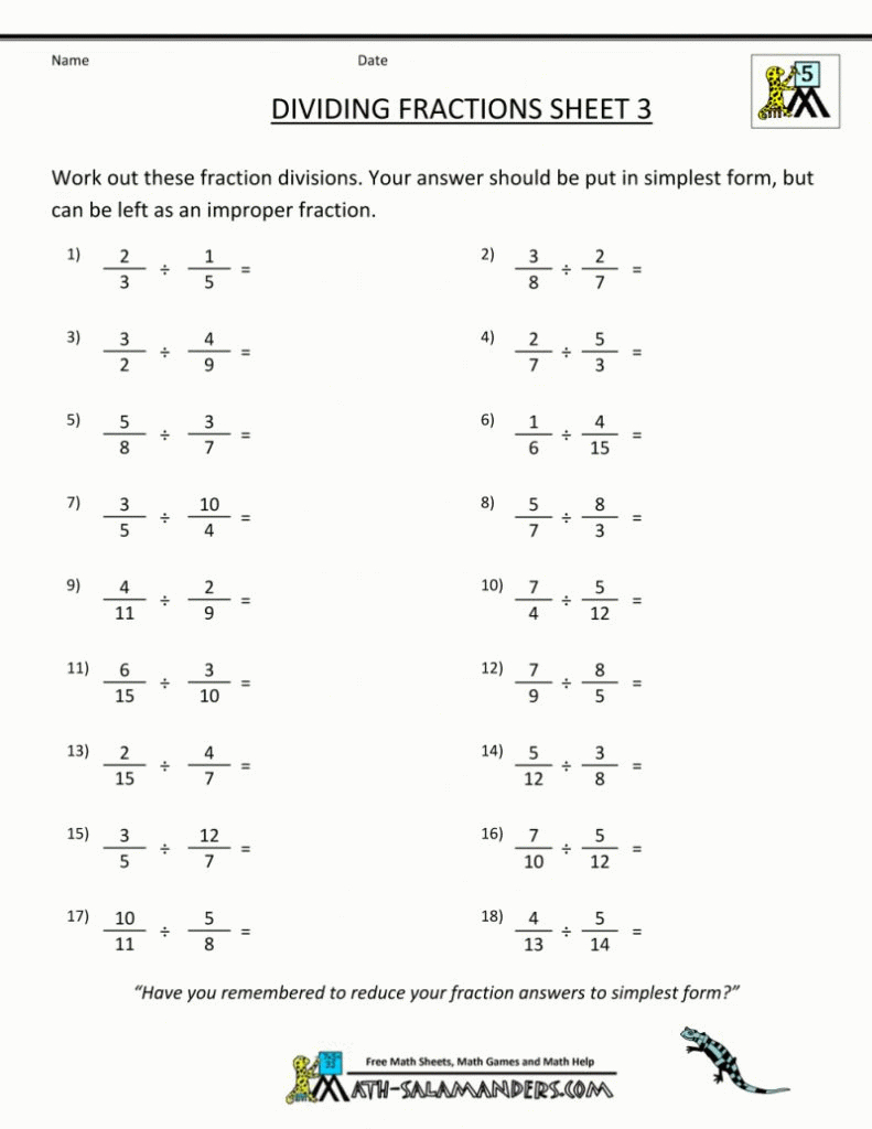 Multiplying Fractions Worksheets 5Th Grade Math Word Problems Common With Common Core Dividing Fractions Worksheets