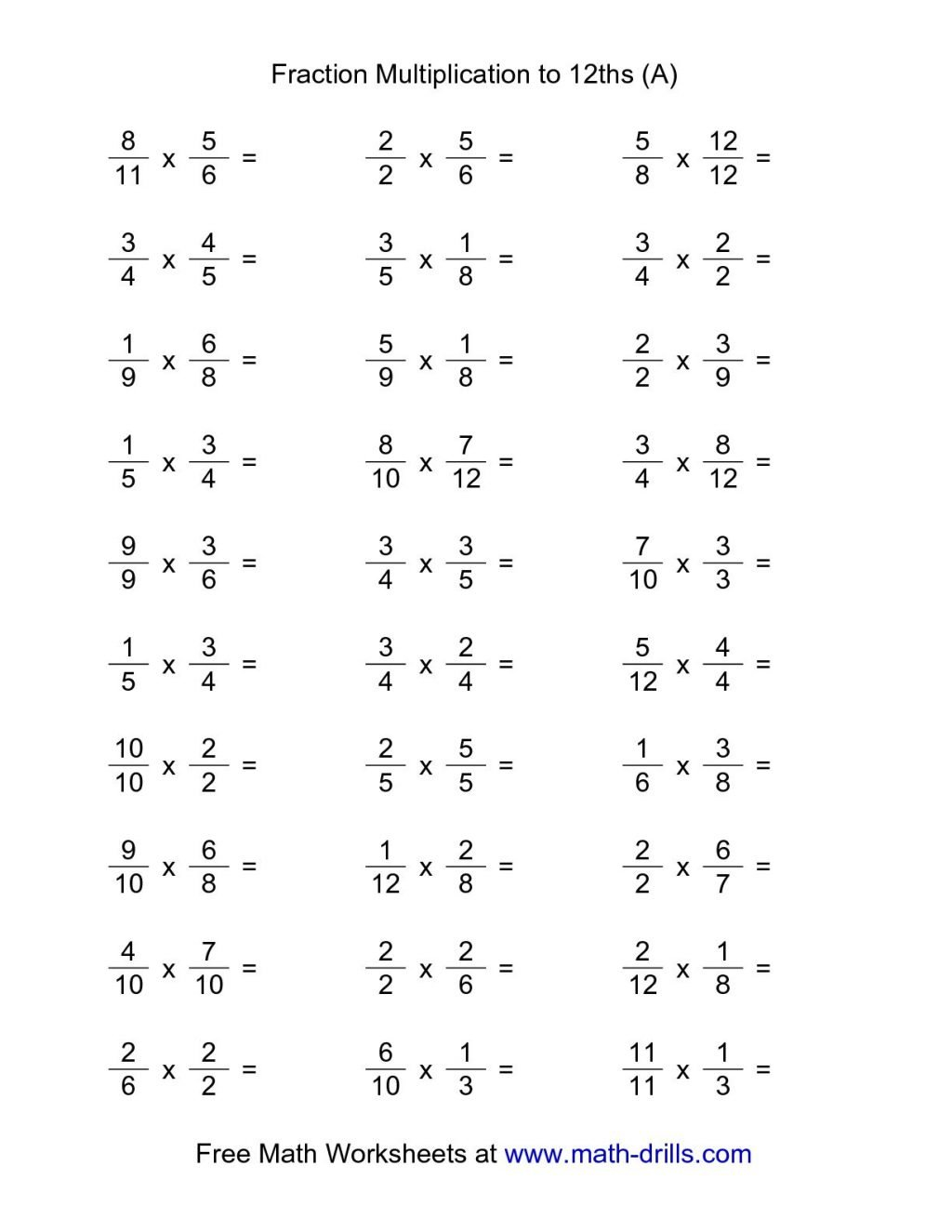 Multiplying Fractions Worksheets Pdf Slope Intercept Form Worksheet In Volume Of A Cylinder Worksheet Pdf