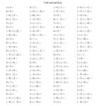 Multiplying Integers  Mixed Range 9 To 9 A For Integers Worksheets With Answers For Grade 6