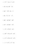 Multiplying Two Binomials A And Multiplying Polynomials Worksheet 1 Answers