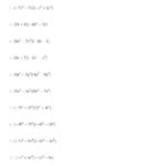 Multiplying Two Binomials A For Multiplying Polynomials Worksheet Algebra 2