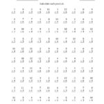Multiplyinganchor Facts 3 4 And 6 Other Factor 1 To 12 A Throughout Multiplying 3 Factors Worksheets