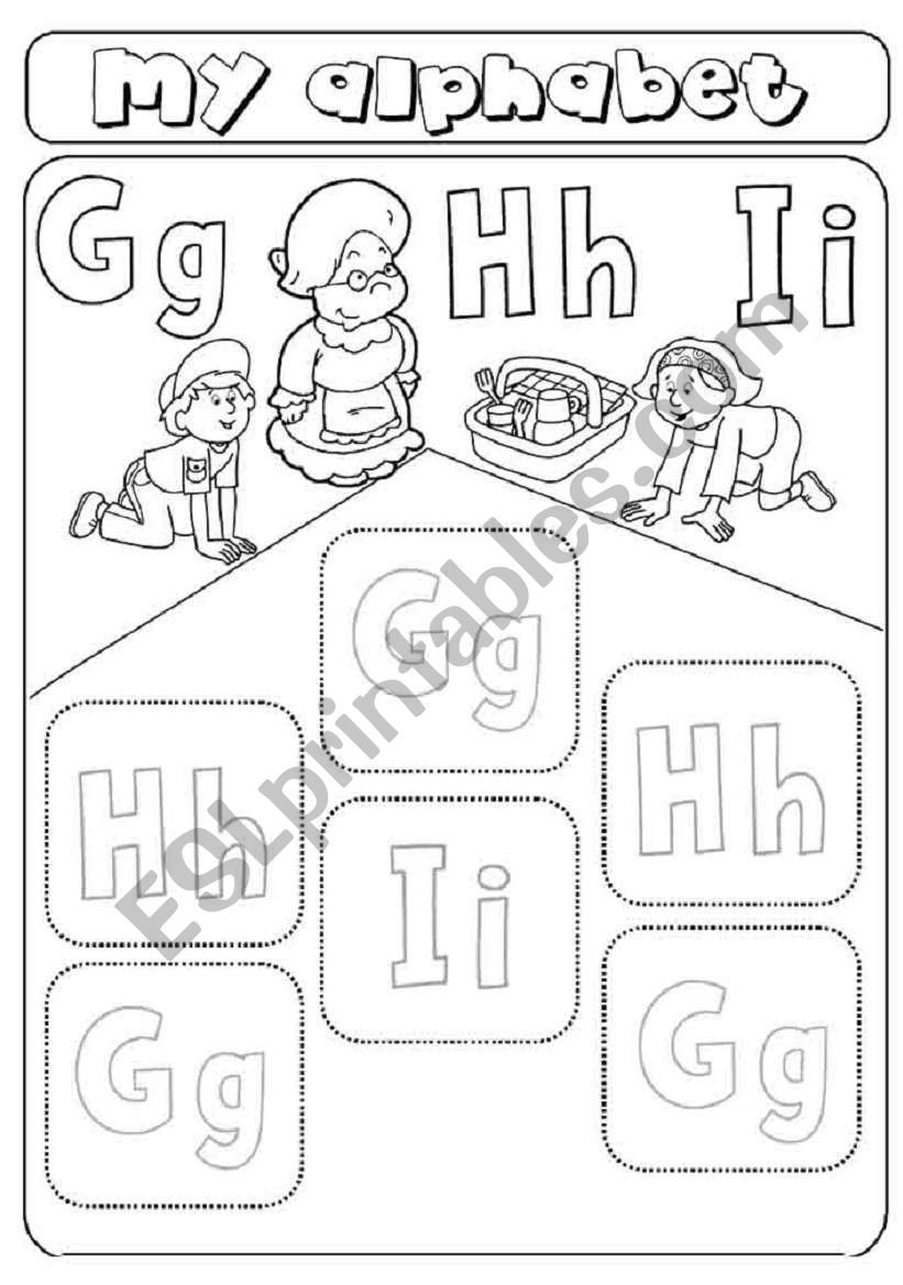 My Alphabet  Letters Ghi  Cut And Paste  Esl Worksheetasia1978 Together With Cut And Paste Alphabet Worksheets