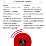 My Anxiety Alarm Worksheet For Kids  Counsellor Toolkit As Well As Anxiety Worksheets For Kids