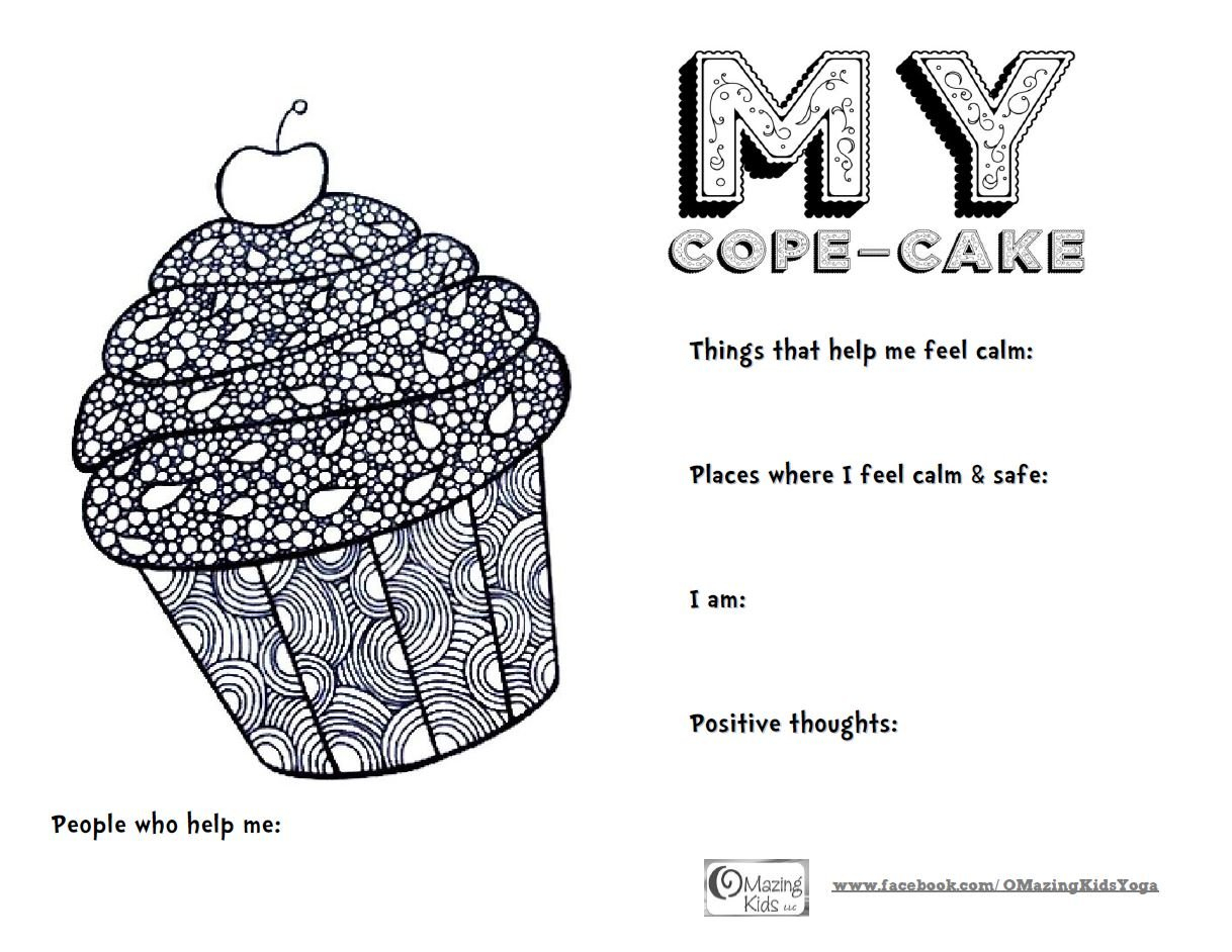 My Copecake Free Printable From Omazing Kids  Omazing Kids Inside Anxiety Worksheets For Kids