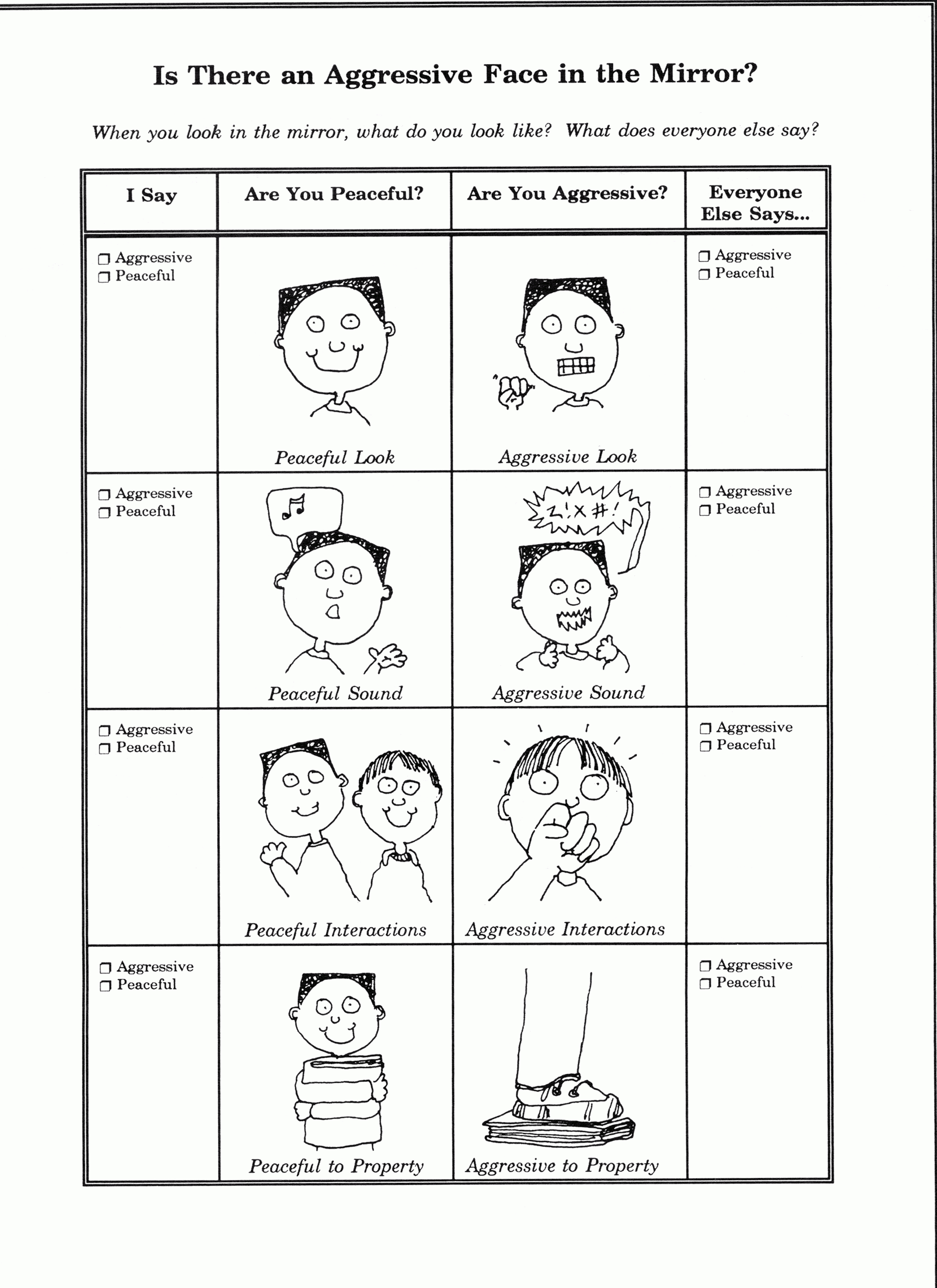 New Student Social Emotional Education Selfcontrol Worksheets Along With Self Control Worksheets