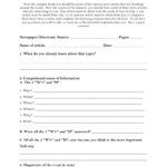 News Article Analysis Worksheet Along With Article Analysis Worksheet