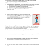 Newton S Second Law Of Motion Worksheet Answer Key Physics Classroom With Regard To Newton039S Second Law Of Motion Worksheet Answers Physics Classroom