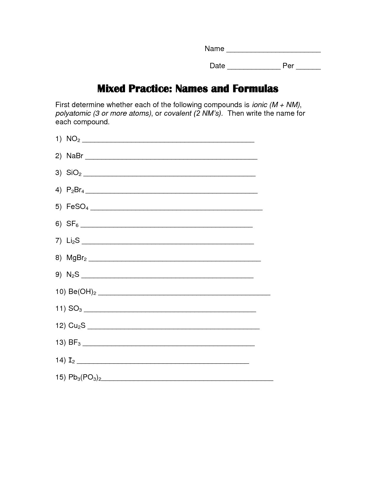 Nomenclature Worksheet Answers Crossword Puzzle Chapter 4A Sleep And Pertaining To Nomenclature Worksheet 1