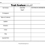 Nonfiction Text Features Intended For Nonfiction Text Features Worksheet