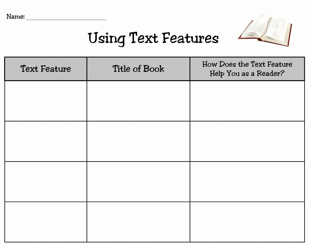 Nonfiction Text Features Worksheet  Briefencounters Together With Text Features Worksheet 2Nd Grade