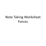 Note Taking Worksheet Forces Inside Force And Motion Worksheets 2Nd Grade