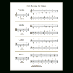 Notereading For Strings Handout And Worksheets  Smart Music Teacher Along With Note Reading Worksheets