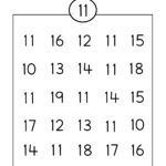 Number Eleven Writing Counting And Identification Printable Also Preschool Number Worksheets