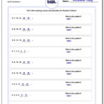 Number Patterns Within Sequences Practice Worksheet