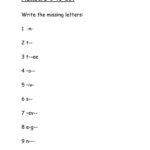 Numbers 1 To 20 Fill The Missing Letters Worksheet  Free Esl As Well As Missing Letters Worksheets