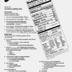 Nutrition Label Worksheet Answers Together With Nutrition Worksheets Pdf