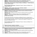 Objective Objective Reteaching Between Two Points Given Map Locations Within Midpoint And Distance Formula Worksheet Pdf