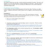 Ofthescientificmethod Worksheetanswer Pertaining To Introduction To The Scientific Method Worksheet