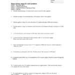 Ohms Law And Power Equation Practice Worksheet Also Electrical Power And Energy Worksheet